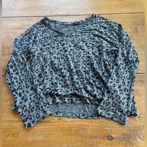 Grey Leopard Sweater